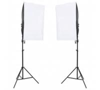 vidaXL Kit studio photo avec éclairage et arrière-plan