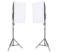 vidaXL Kit studio photo avec éclairage et arrière-plan