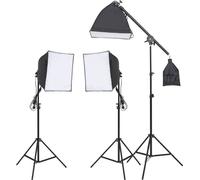vidaXL Kit studio photo avec éclairage et arrière-plan