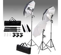 vidaXL Kit studio photo avec lampes et système de fond