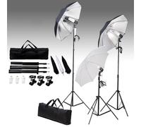 vidaXL Kit studio photo avec lampes et système de fond