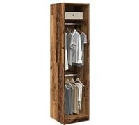vidaXL Garde-robe 3307790 - vieux bois, bois d'ingénierie 50x50x200 cm