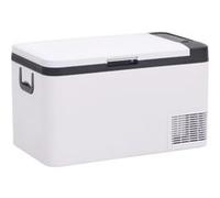 vidaXL Koelbox met handvat 25 L PP & PE zwart en wit51780 Blanc G