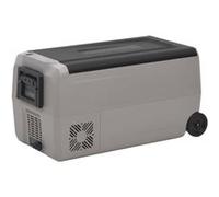 Koelbox met wielen en handvat 50 L polypropeen zwart en grijs51785