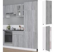 vidaXL Armoire réfrigérée Lyon – Gris Sonoma – 60×57×207 cm – Bois d'ingénierie 815601