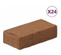 vidaXL Kokosvezelblokken 24 st 650 g elk 15,6 kg totaal155728 G