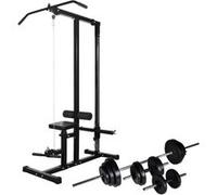 Tour De Musculation Avec Jeu D'haltères Et Poids 30,5 Kg Multicolore