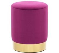 vidaXL Kruk fluweel paars en goudkleurig249837 Pourpre G
