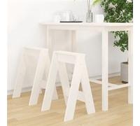 vidaXL Krukken 2 st 40x40x60 cm massief grenenhout wit823665 Blanc G