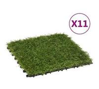 vidaXL Kunstgrastegels 11 st 30x30 cm groen149030 Vert G