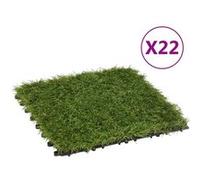 Carreaux de gazon artificiel 22 pcs Vert 30x30 cm