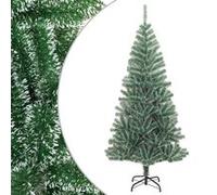 Sapin de Noël artificiel avec neige floquée vert 210 cm, arbre de Noël, arbre de Noël artificiel, ornement de Noël, décoration de Noël