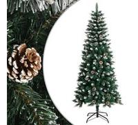 Sapin de Noël Artificiel avec Support Arbre de Noël Décoration de Vacances Ornement de Noël Décoration de Fête Salon Intérieur Vert 150 cm PVC