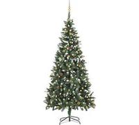 Kunstkerstboom met verlichting en kerstballen 210 cm3077801