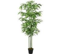 vidaXL Bambou artificiel 576 feuilles 150 cm vert