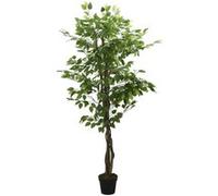 vidaXL Ficus artificiel 1260 feuilles 200 cm vert