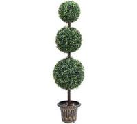 vidaXL Kunstplant met pot buxus bolvorming 118 cm groen336511 Vert G