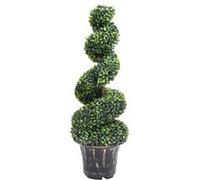 Kunstplant met pot buxus spiraal 100 cm groen336505
