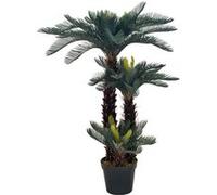 vidaXL Plante artificielle avec pot Palmier Cycas Vert 125 cm