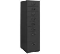vidaXL Ladeblok verrijdbaar 28x41x109 cm metaal antracietkleurig335923 Anthracite G