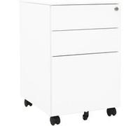 Classeur mobile Blanc 39x45x60 cm Acier vidaXL vidaXL