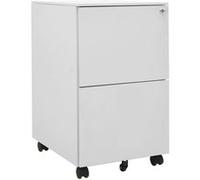 Vidaxl Classeur Mobile Gris Clair 39x45x67 Cm Acier Gris