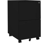 vidaXL Classeur mobile noir 39 x 45 x 67 cm acier