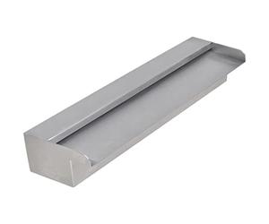 vidaXL Lame d'eau rectangulaire 45 cm Acier Inoxydable pour Piscine