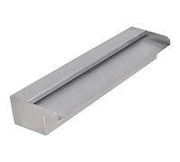 vidaXL Lame d'eau rectangulaire 45 cm Acier inoxydable pour piscine