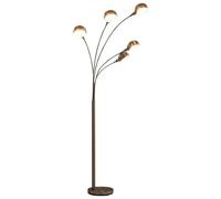 Vidaxl Lampadaire 200 Cm 5 X E14 Argenté