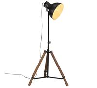 vidaXL Lampadaire 25 W noir 75x75x90-150 cm E27, lampe, lampe sur pied, lampe industrielle, lumière, lampe de lecture, 371892