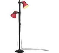 Vidaxl Lampadaire 25 W Rouge Délavé 25x25x90/160 Cm E27 Rouge