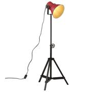 Vidaxl Lampadaire 25 W Rouge Délavé 35x35x65/95 Cm E27 Rouge