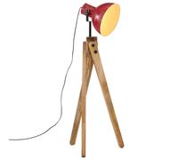 Vidaxl Lampadaire 25 W Rouge Délavé 45x45x120 Cm E27 Rouge