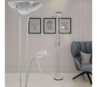 vidaXL Lampadaire sur pied LED 23 W - Éclairage réglable - 242730 Gris