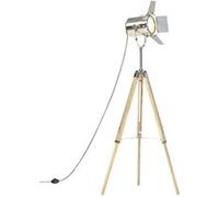 Bois de Manguier Massif Lampadaire à Trépied 140 cm Lampe sur Pied vidaXL