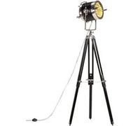 Bois de Manguier Massif Lampadaire à Trépied Noir 171 cm Lampe sur Pied vidaXL