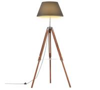 vidaXL Lampadaire à Trépied Marron Lampe sur Pied Lampe à Piédestal Salon Salle de Séjour Maison Intérieur Miel et Noir 141 288079