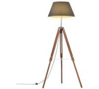 vidaXL Lampadaire à Trépied Marron Lampe sur Pied Lampe à Piédestal Salon Salle de Séjour Maison Intérieur Miel et Noir 141 288079