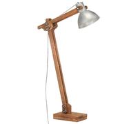 Vidaxl Lampadaire Argenté Bois De Manguier Massif E27 Argenté
