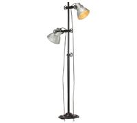 Vidaxl Lampadaire Avec 2 Abat-Jour Argenté E27 Fonte