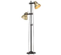 Vidaxl Lampadaire Avec 2 Abat-Jour Laiton E27 Fonte Multicolore