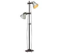 Vidaxl Lampadaire Avec 2 Abat-Jour Argenté E27 Fonte Argenté