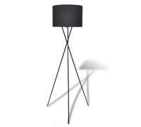 vidaXL Lampadaire avec support haut 240901 – Lampe de plancher luminaire noir