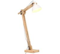 Vidaxl Lampadaire Blanc Bois De Manguier Massif E27