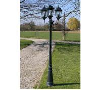 vidaXL Lampadaire de jardin 3 bras 230 cm - Aluminium et fonte - Vert romantique