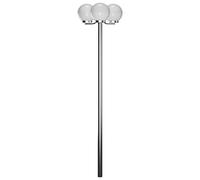 vidaXL Lampadaire de Jardin 3 Lampes 220 cm Lampe de Jardin Éclairage Extérieur