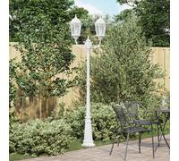 Vidaxl Lampadaire De Jardin Blanc Aluminium 68 X 20 X 235 Cm Durable