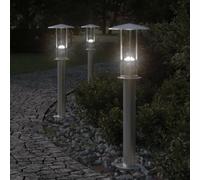 Vidaxl Lampadaire D'extérieur Argenté 60 Cm Acier Inoxydable Argenté