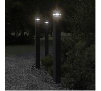 vidaXL Lampadaire d'extérieur avec sortie noir 110 cm aluminium, éclairage au sol d'extérieur, éclairage au sol de jardin, 4006409